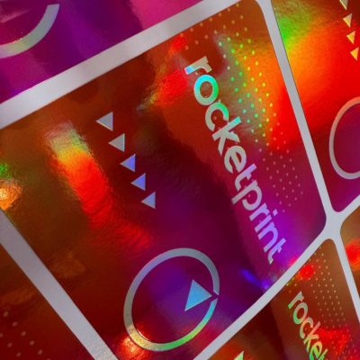 holographic stickers, sticker printing,